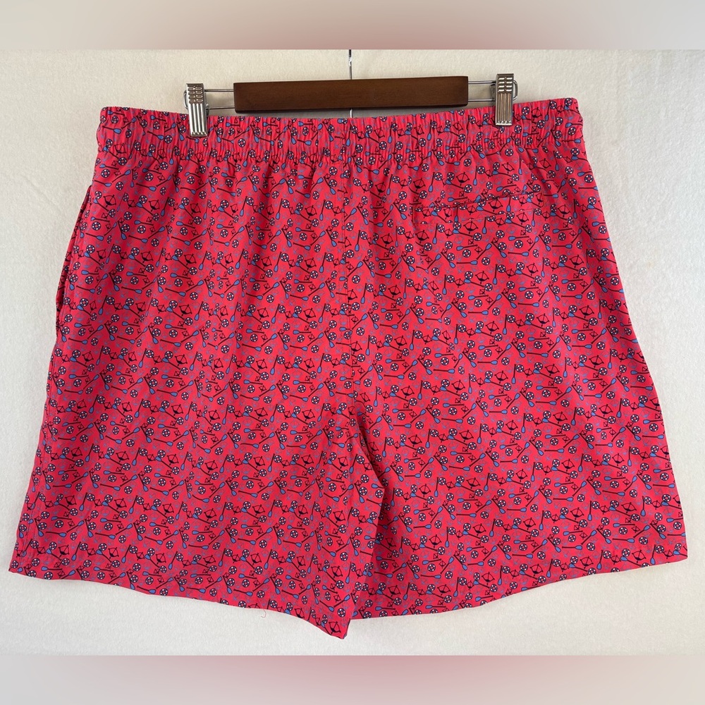 BIWISY Men's Swim Trunk Board Shorts Paddle Novelty Print Vacation Pink 2XL - Picture 9 of 16